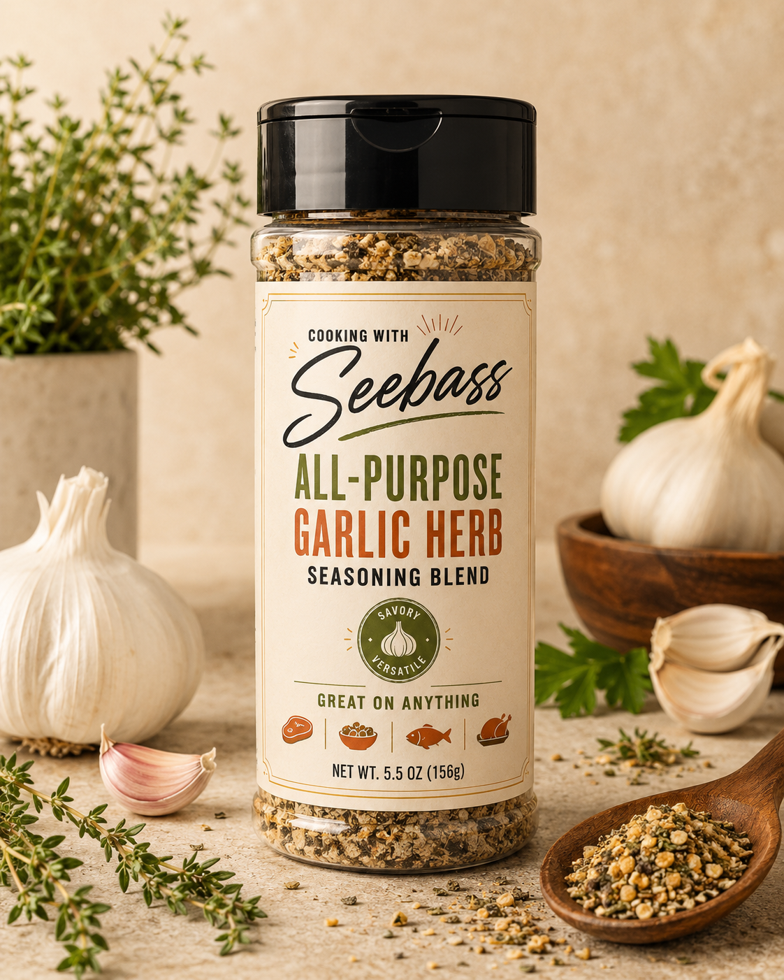 All-Purpose Garlic Herb Seasoning | Cooking With Seebass