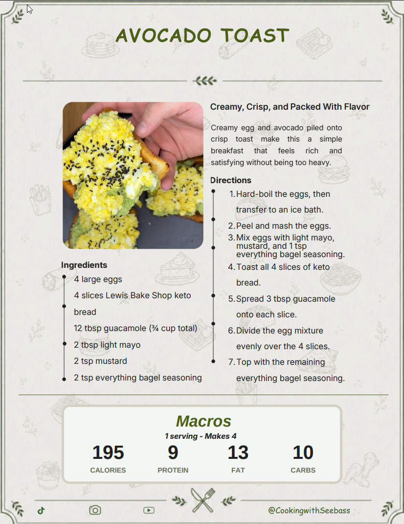 Cooking With Seebass High-Protein, Low-Calorie eCookbook